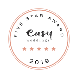 Easy Weddings Badge Award Five Star 2019